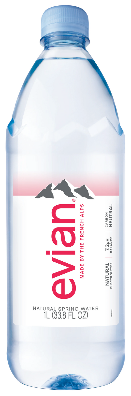 Evian Natural Spring Water - 12/1L Plastic Bottles